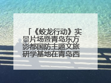 《蛟龙行动》实景片场暨青岛东方影都国防主题文旅研学基地在青岛西海岸新区开业
