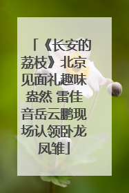 《长安的荔枝》北京见面礼趣味盎然 雷佳音岳云鹏现场认领卧龙凤雏