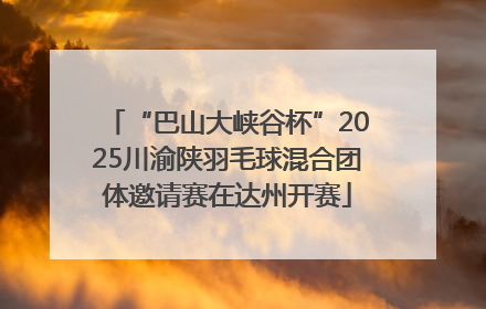 “巴山大峡谷杯”2025川渝陕羽毛球混合团体邀请赛在达州开赛