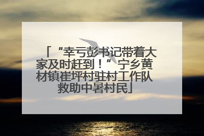 “幸亏彭书记带着大家及时赶到！”宁乡黄材镇崔坪村驻村工作队救助中暑村民