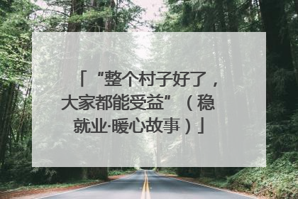 “整个村子好了，大家都能受益”（稳就业·暖心故事）