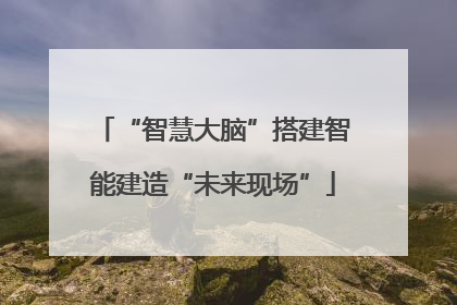 “智慧大脑”搭建智能建造“未来现场”