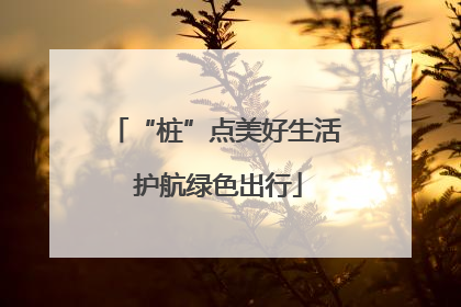 “桩”点美好生活 护航绿色出行