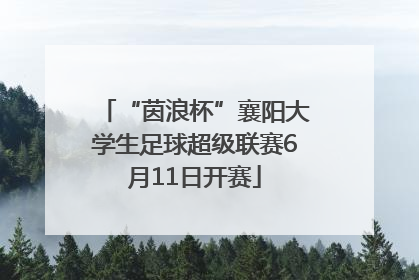 “茵浪杯”襄阳大学生足球超级联赛6月11日开赛