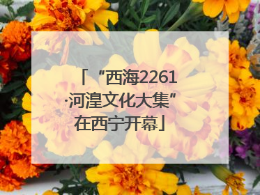 “西海2261·河湟文化大集”在西宁开幕