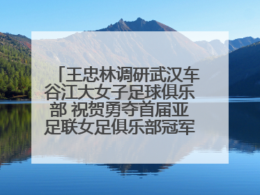 王忠林调研武汉车谷江大女子足球俱乐部 祝贺勇夺首届亚足联女足俱乐部冠军联赛冠军