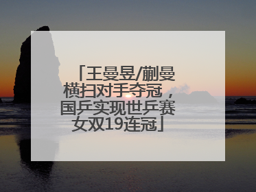 王曼昱/蒯曼横扫对手夺冠，国乒实现世乒赛女双19连冠