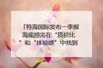 特海国际发布一季报 海底捞需在“质价比”和“体验感”中找到平衡｜新经济观察