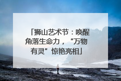 狮山艺术节：唤醒角落生命力，“万物有灵”惊艳亮相