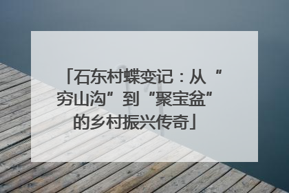 石东村蝶变记：从“穷山沟”到“聚宝盆”的乡村振兴传奇