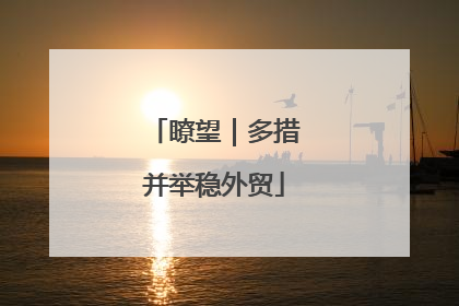 瞭望｜多措并举稳外贸