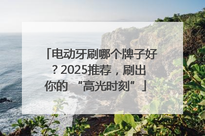 电动牙刷哪个牌子好？2025推荐，刷出你的 “高光时刻”