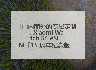 由内而外的专属定制，Xiaomi Watch S4 eSIM「15 周年纪念版」震撼登场