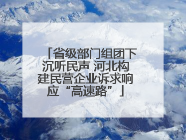 省级部门组团下沉听民声 河北构建民营企业诉求响应“高速路”
