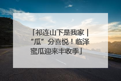 祁连山下是我家｜“瓜”分喜悦！临泽蜜瓜迎来丰收季