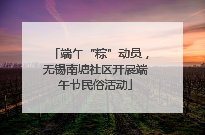 端午“粽”动员，无锡南塘社区开展端午节民俗活动