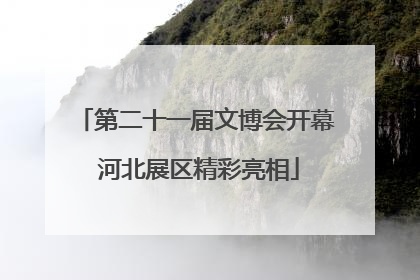 第二十一届文博会开幕 河北展区精彩亮相