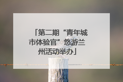 第二期“青年城市体验官”悠游兰州活动举办