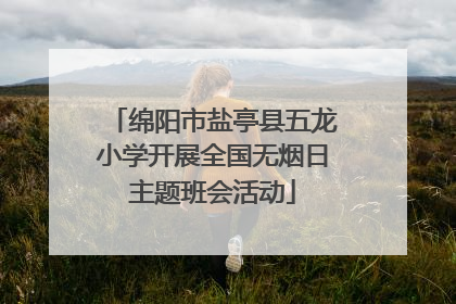 绵阳市盐亭县五龙小学开展全国无烟日主题班会活动