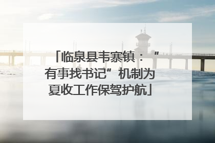 临泉县韦寨镇：“有事找书记”机制为夏收工作保驾护航