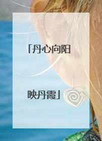 丹心向阳映丹霞