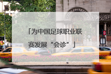 为中国足球职业联赛发展“会诊”