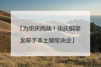 为重庆而战！重庆铜梁龙牵手本土领军央企