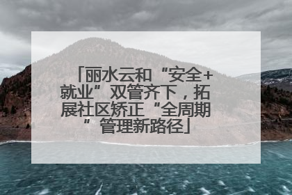丽水云和“安全+就业”双管齐下，拓展社区矫正“全周期”管理新路径