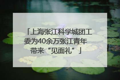 上海张江科学城团工委为40余万张江青年带来“见面礼”