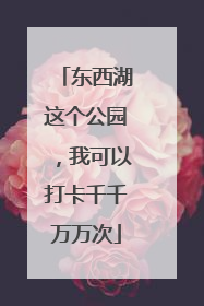 东西湖这个公园，我可以打卡千千万万次
