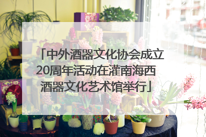 中外酒器文化协会成立20周年活动在灌南海西酒器文化艺术馆举行