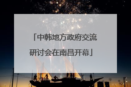 中韩地方政府交流研讨会在南昌开幕