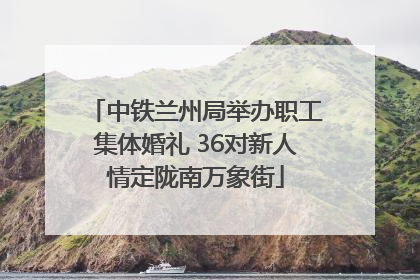 中铁兰州局举办职工集体婚礼 36对新人情定陇南万象街