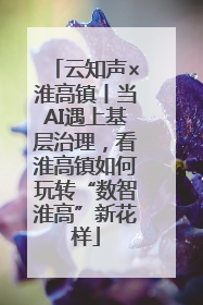 云知声×淮高镇丨当AI遇上基层治理，看淮高镇如何玩转“数智淮高”新花样
