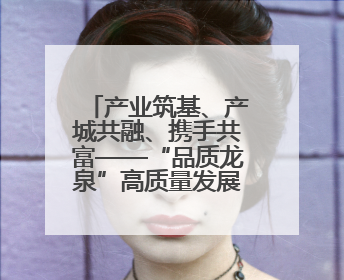 产业筑基、产城共融、携手共富——“品质龙泉”高质量发展三部曲