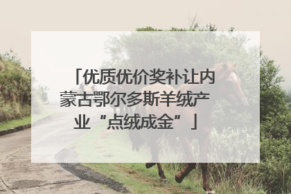 优质优价奖补让内蒙古鄂尔多斯羊绒产业“点绒成金”