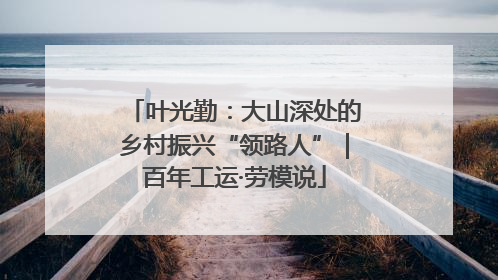 叶光勤：大山深处的乡村振兴“领路人”｜百年工运·劳模说