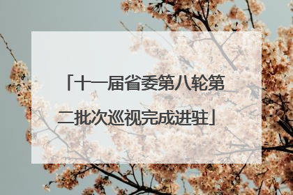 十一届省委第八轮第二批次巡视完成进驻
