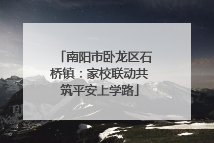 南阳市卧龙区石桥镇：家校联动共筑平安上学路