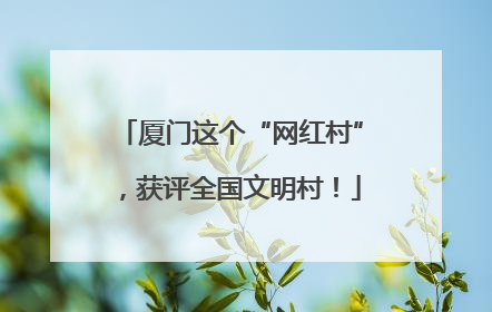厦门这个“网红村”，获评全国文明村！