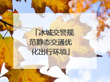 冰城交警规范静态交通优化出行环境