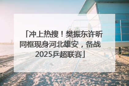 冲上热搜！樊振东许昕同框现身河北雄安，备战2025乒超联赛