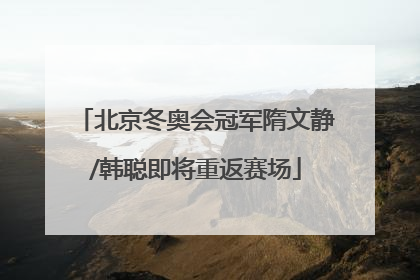北京冬奥会冠军隋文静/韩聪即将重返赛场