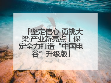 坚定信心 勇挑大梁·产业新亮点丨保定全力打造“中国电谷”升级版