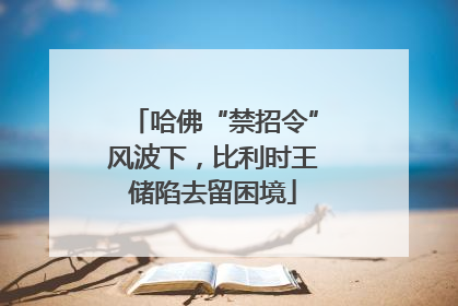 哈佛“禁招令”风波下，比利时王储陷去留困境