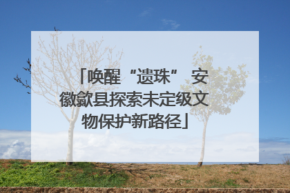 唤醒“遗珠” 安徽歙县探索未定级文物保护新路径