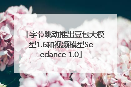 字节跳动推出豆包大模型1.6和视频模型Seedance 1.0