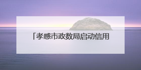 孝感市政数局启动信用宣传活动 打造“信用孝感”优化营商环境