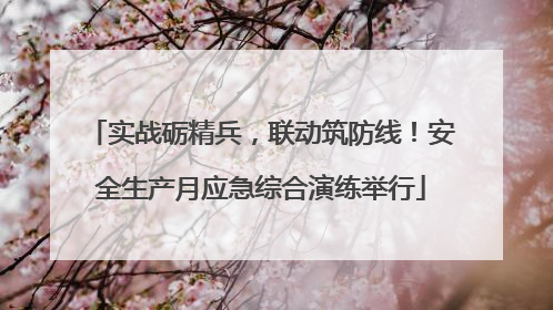 实战砺精兵，联动筑防线！安全生产月应急综合演练举行