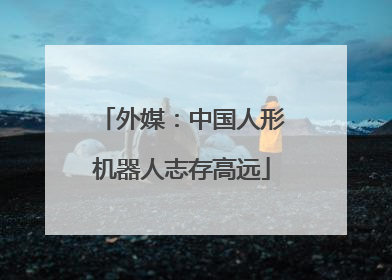 外媒：中国人形机器人志存高远